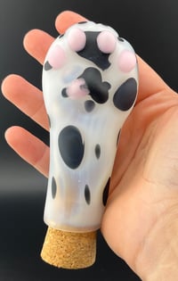Image 1 of Dalmatian paw jar 