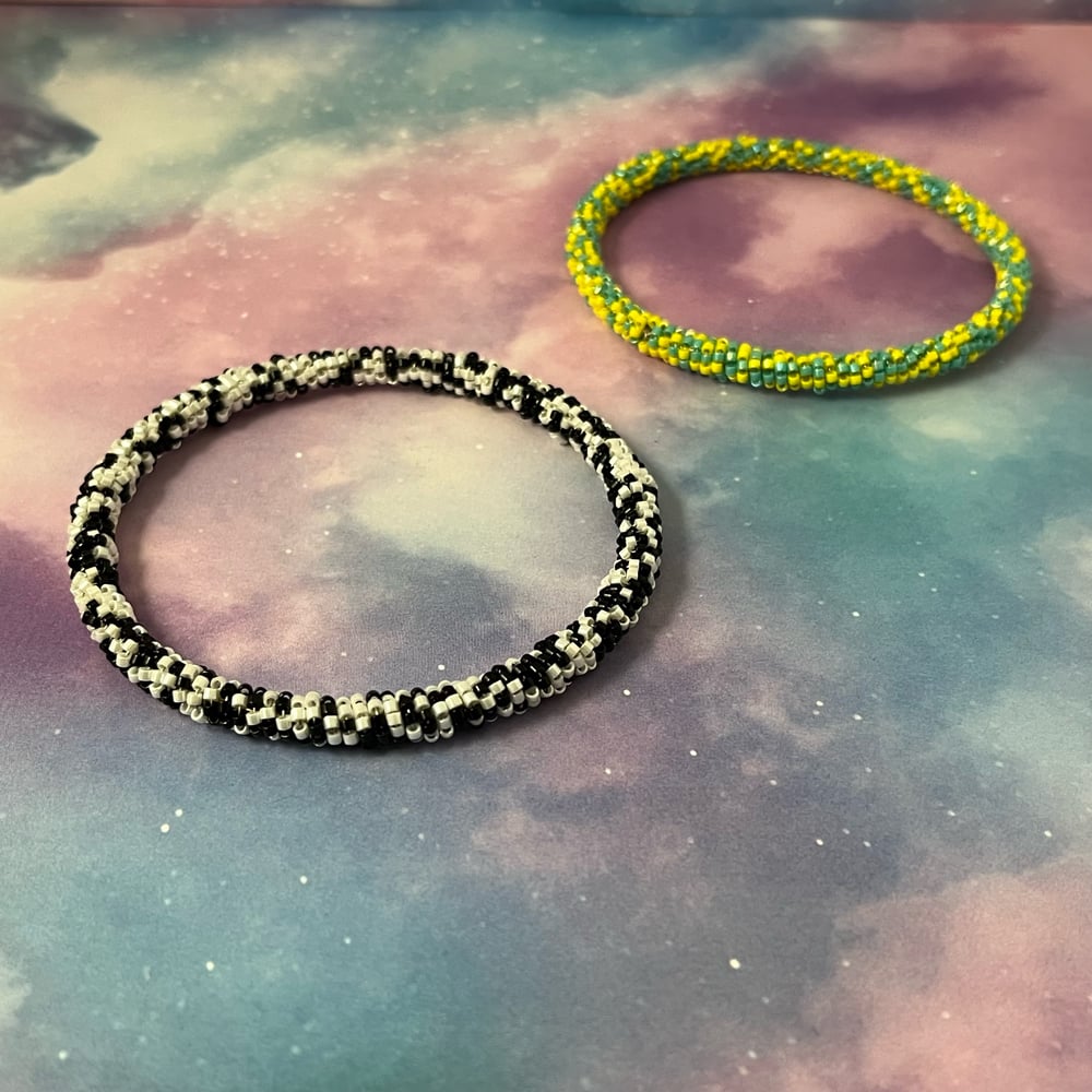 Image of Beaded Bangle Bracelet
