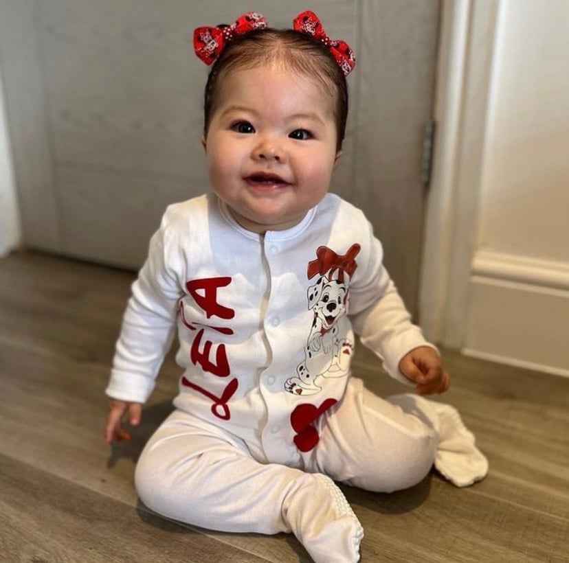 Dalmatian Bow Sleepsuit