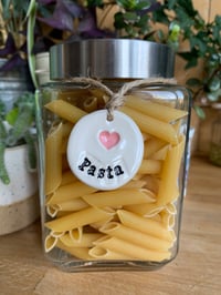 Image 2 of Pasta, Rice and Spaghetti Tags Grey Hearts