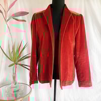 Image 2 of Vintage Velvet Luxe Wrap Jacket -  M/L