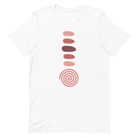 Image 1 of Aku/Akwa Logo Short-Sleeve Unisex T-Shirt - Pink/Brown