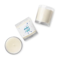 Aquarius Zodiac Glass jar soy wax candle