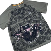 Image 3 of “3 HEADED DOBERMAN” Custom Hand Painted T-Shirt XL