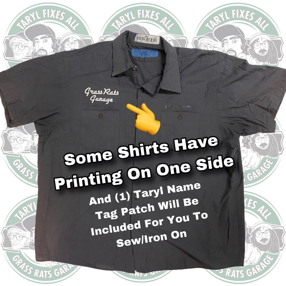 Gently Used Nuts & Bolts Flag Work Shirts (Patch Front)