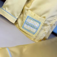 Image 2 of boys lemon satin pyjamas 