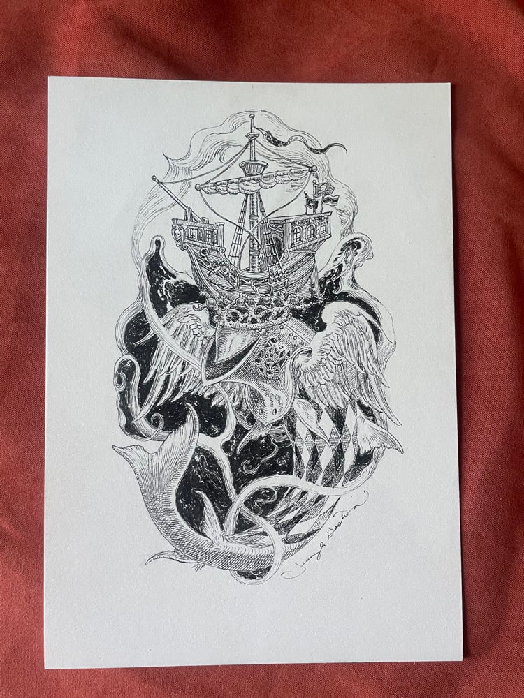 Image of Omerta Seas Goblin (original pen drawing)