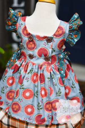 Image of Pumpkin Pie Pinafore Dress 