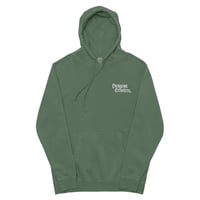 Image 1 of Logo embroidered pigment-dyed hoodie