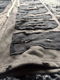 Image 2 of Black/Black Unisex Baggy Oversized Sweatpants