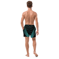 Image 4 of Swim Trunks (Teal and Black)