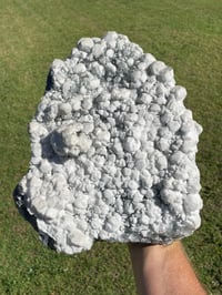 Image 4 of Green Fluorite With A Calcite Dusting Statement Piece #420