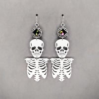 Capture Crystal + Skeleton Earrings