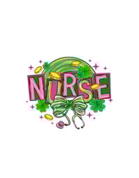 Image 1 of St. Patrick’s  Nurse (Ready to press) Transfer