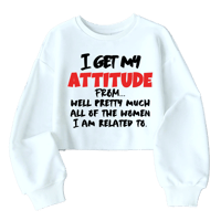 Attitude Cropped Sweatshirt 