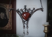 Image 2 of Bones and carnelian necklace