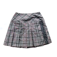 Image 1 of Betty's Blue grey plaid skirt