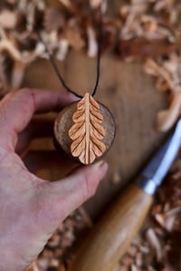Image 2 of Oak Leaf—- Pendant Necklace 