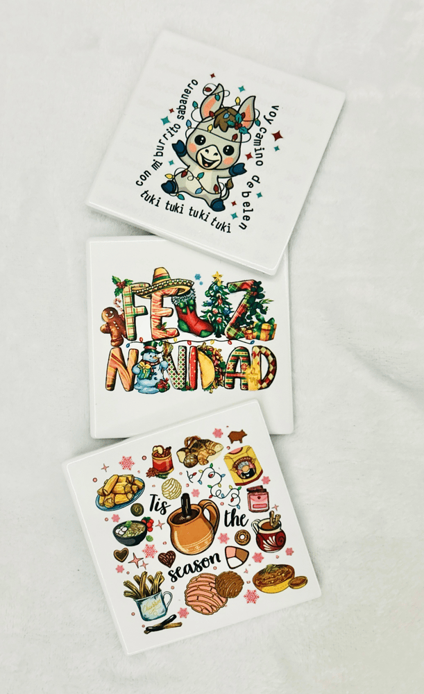 Image of Spanish Christmas Coaster Set