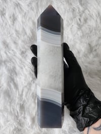 Image 5 of Gray Silk Agate Medium Crystal Towers - 2 Styles