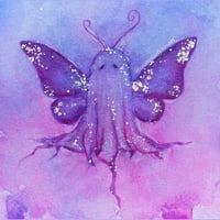 ‘Boo-tterfly’ Embellished Art Print