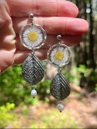 Image 1 of Leafy Fleabane Earrings 