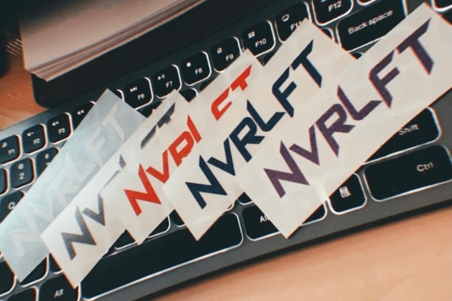 Image of "NVRLFT" Decal