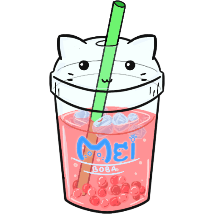 Image of Neko Boba Stickers