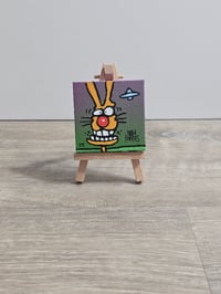 Image 2 of Spe 15 2.5x2.5 Inch Original Painting by Joey Mars 