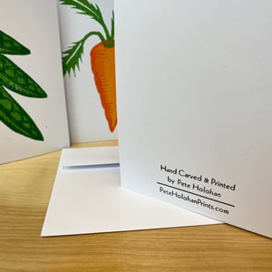 Image of GARDEN VEGGIES greeting card set