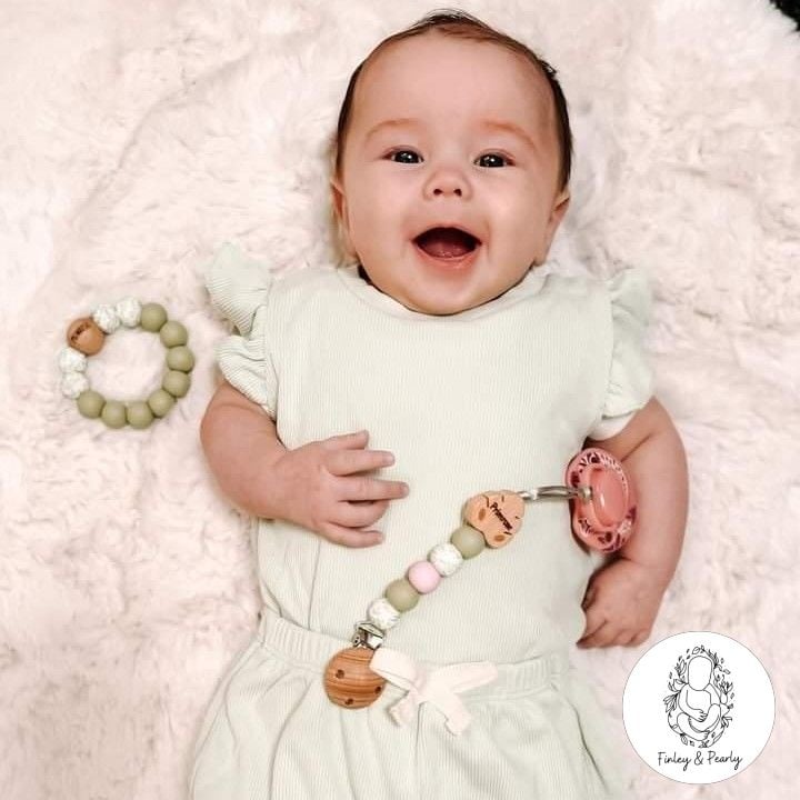 TEETHING RING: Engraved Round