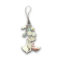 White Flare Phone Charm