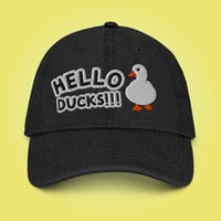 Image 2 of Denim Hello Ducks!!! Hat