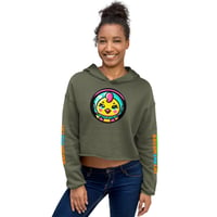 Image 3 of SPACE CHIKEN Crop Hoodie