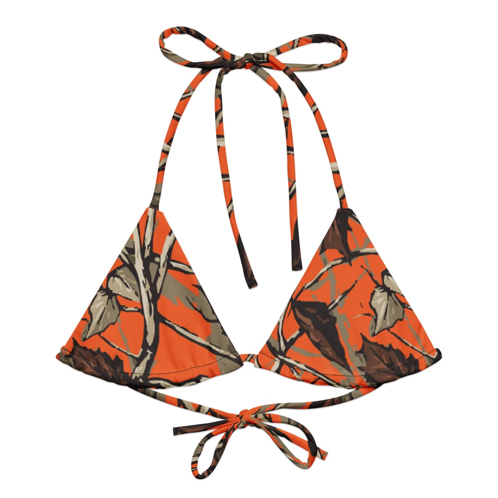 Hi-vis string bikini top