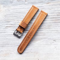 Image 1 of 40's Style Horween Derby Strap - English Tan