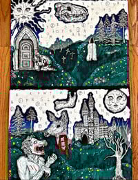 Image 1 of 18x48in. Painting Set “Lycanthropy”
