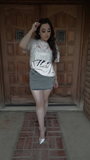 Image of Dahlia Rhinestone Top