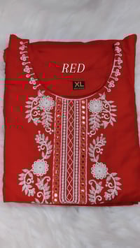 Image 5 of KSV8103-3 Pc Soft Rayon Kurtha Set