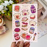Image 1 of Peanut Butter & Jam | Fruit Dessert Sticker Sheet