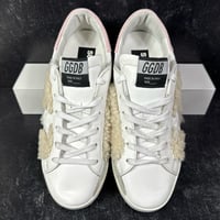 Image 2 of GOLDEN GOOSE SUPER STAR LEATHER AND SHEARLING TRIM SNEAKERS 38 WOMENS SHOES SIZE 8 MADE IN ITALY GGD