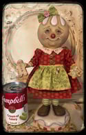 Ginger the Gingerbread Christmas folk art doll