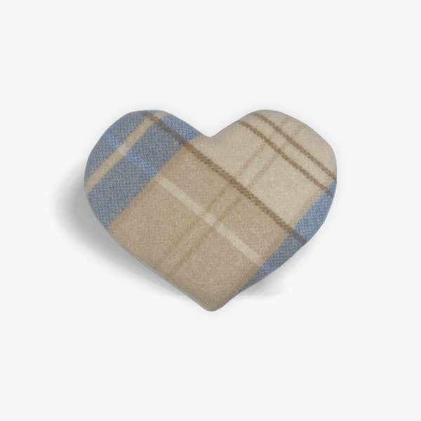 Image of Wheat Pack - Heart Shaped Pale blue and beige 