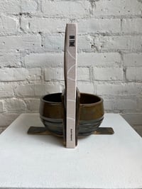 Image 3 of Sam Hewitt / Bookends Amber Celedon / Black Underglaze