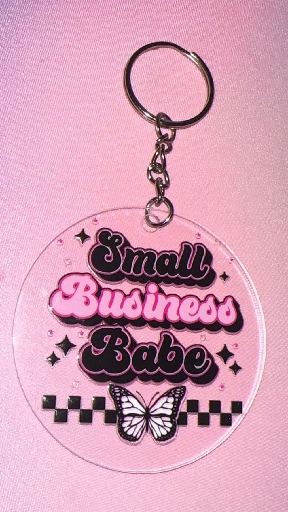 Image of Small business babe key chain