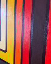 Image 2 of ‘Time Warp’ acrylic painting on canvas oak frame