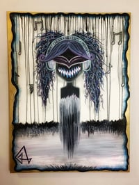 Image 2 of Monkey Hear No Evil Signed Art Print 8.5x11" or Original Painting 36x48"