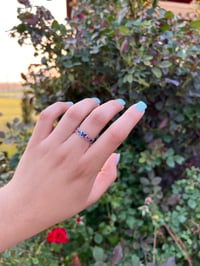 Image 1 of Silver Colorful Butterfly Ring