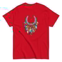 Image 5 of Unisex classic tee, Feathers and  Turquoise Horseshoe Tee, Western