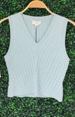 Image of Blue Sweater Top 